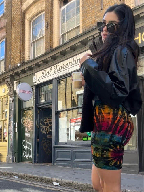 Biker Tie Dye shorts