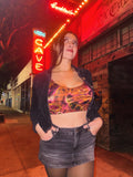 Cosmic Tie Dye Crop Tops