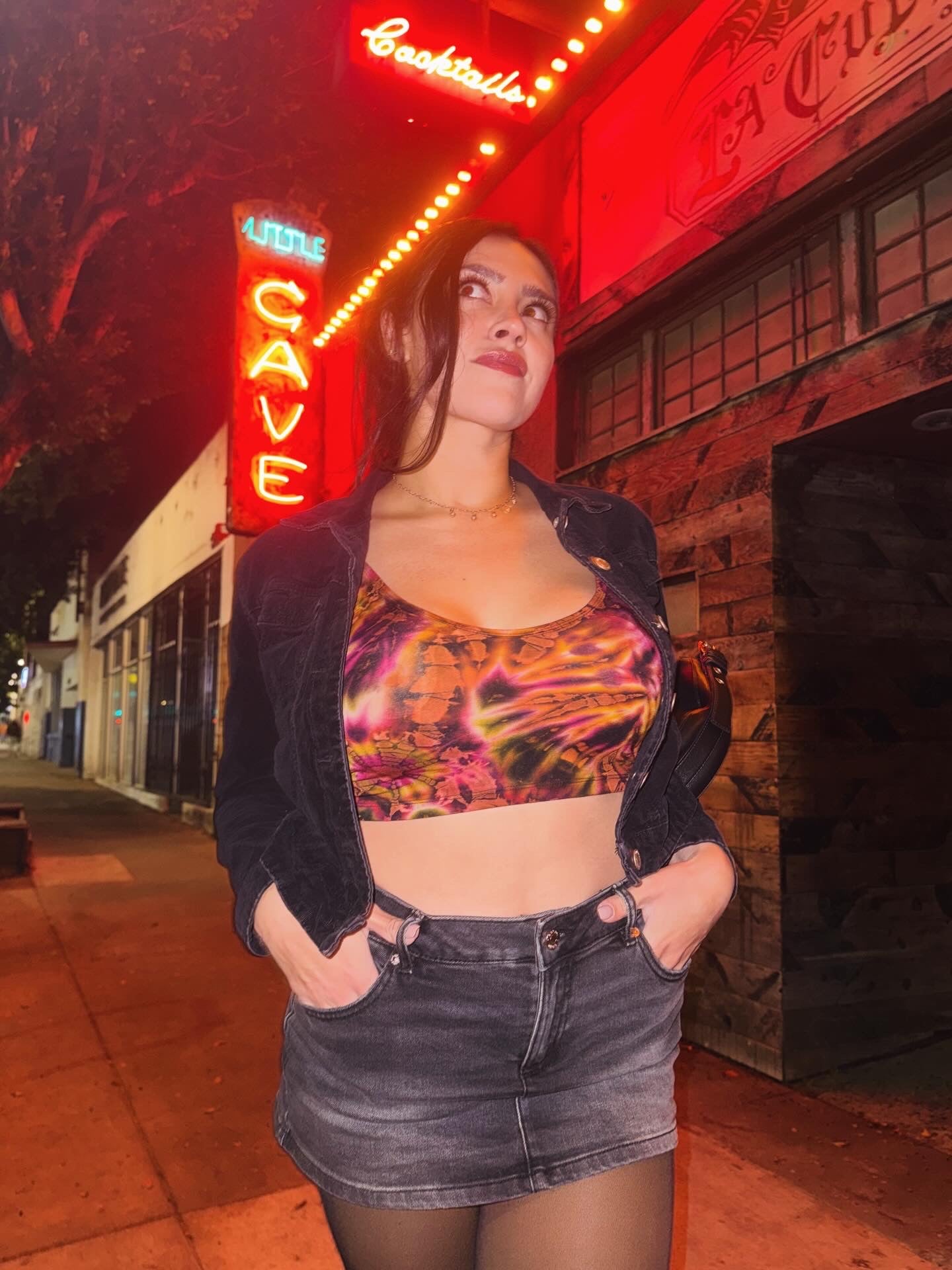 Cosmic Tie Dye Crop Tops