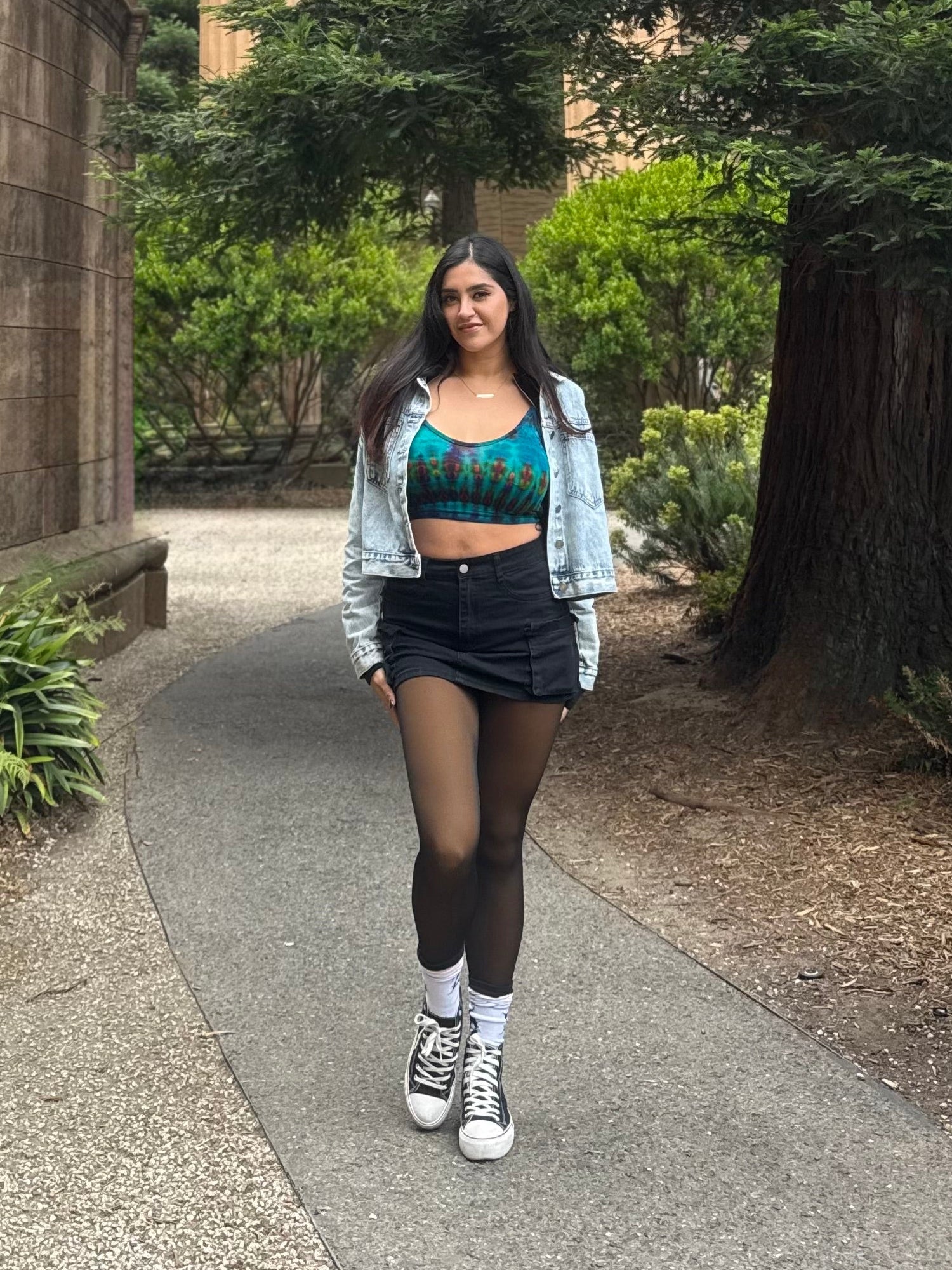 Cosmic Tie Dye Crop Tops