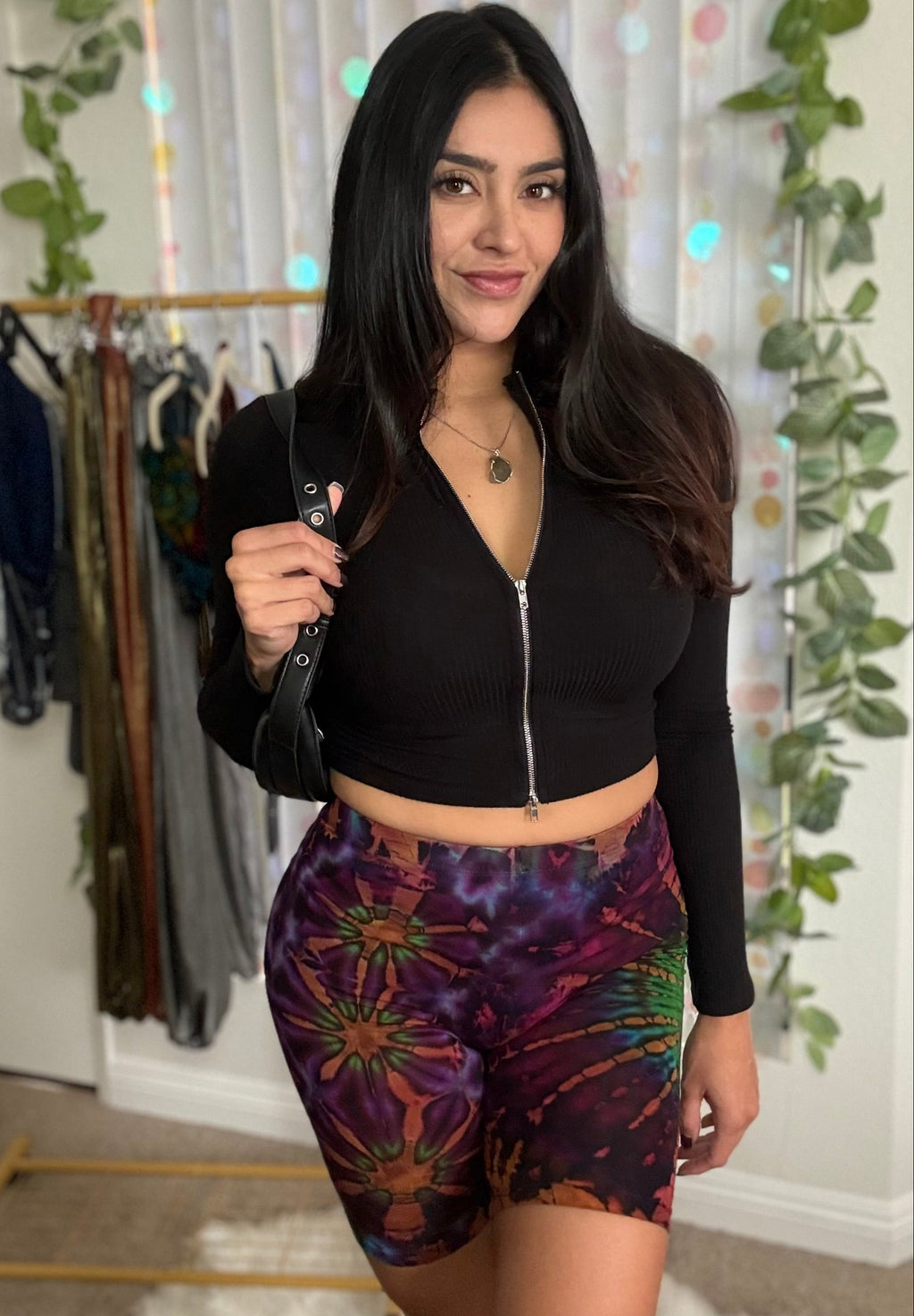 Biker Tie Dye shorts