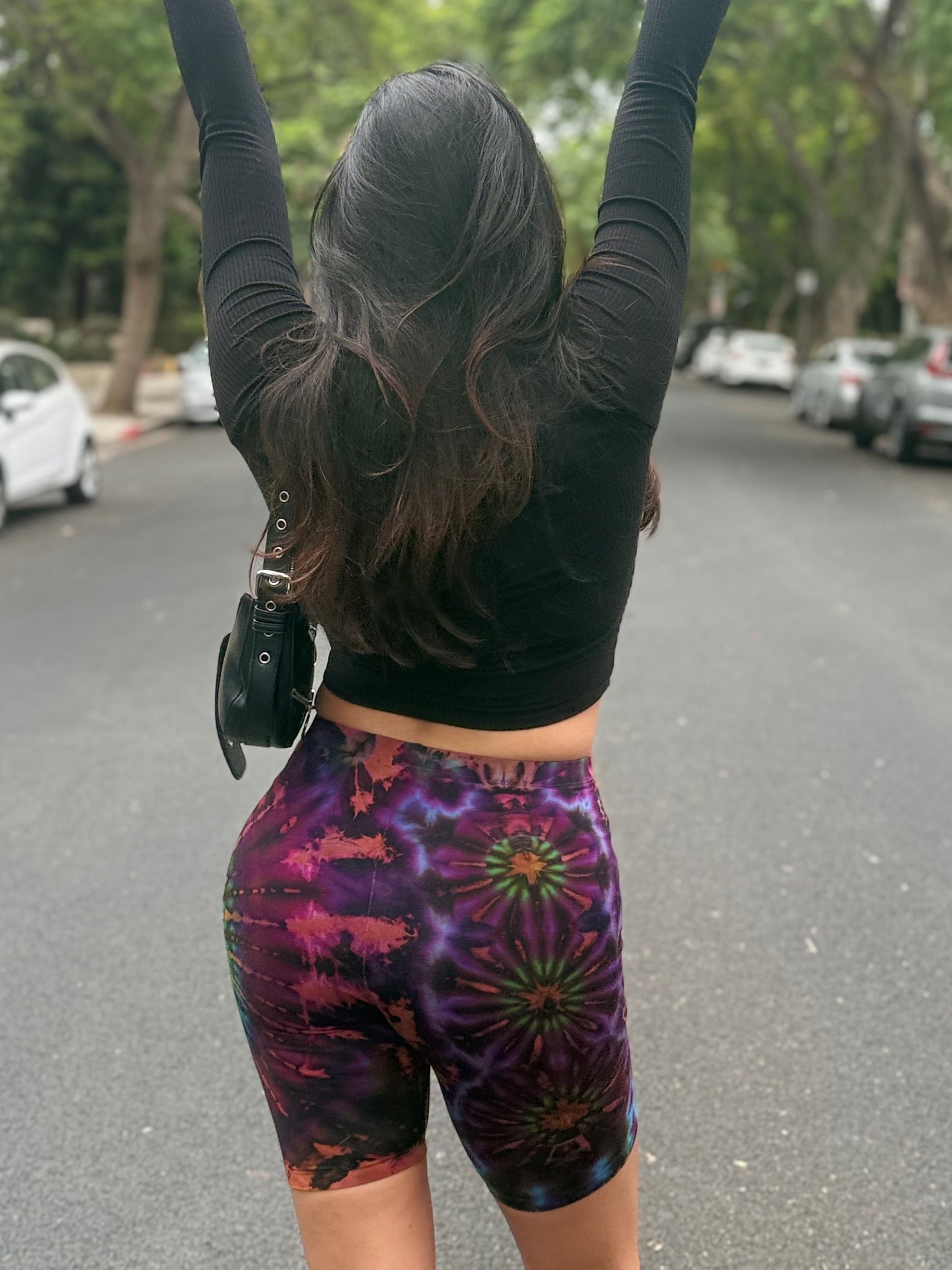 Biker Tie Dye shorts