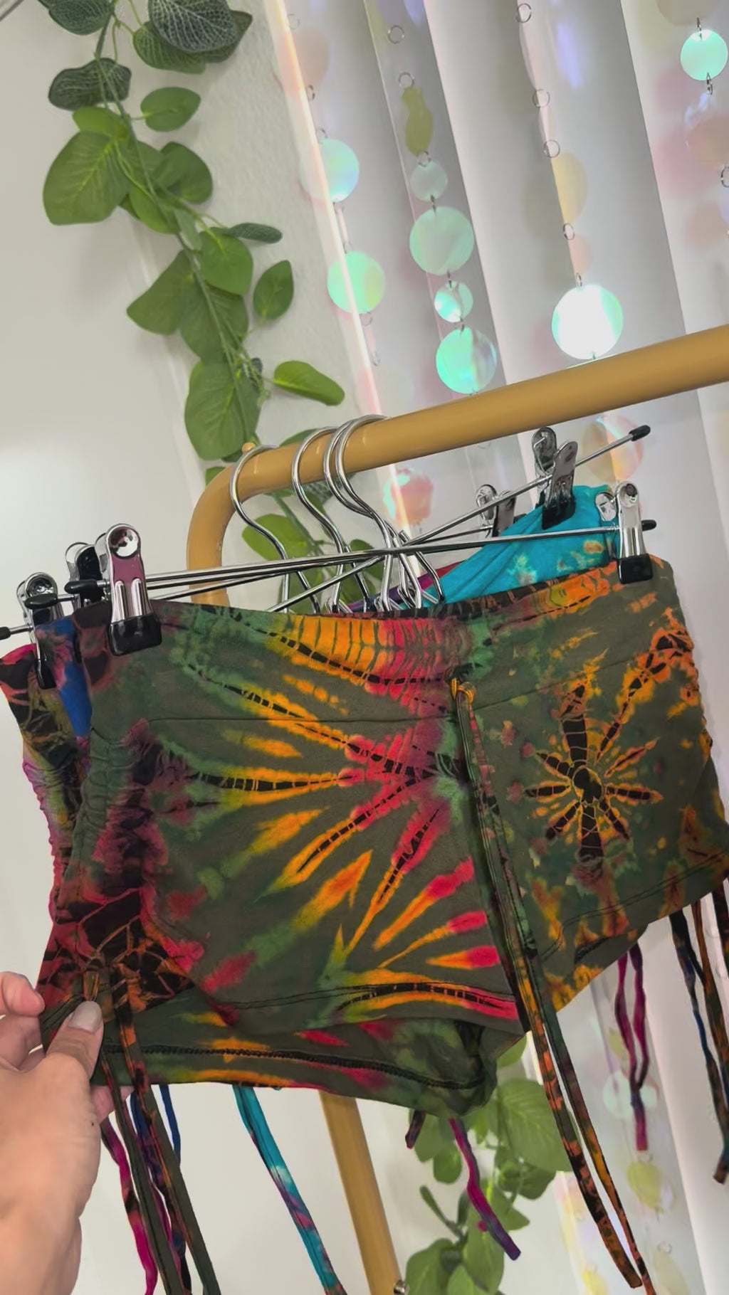 Don't Touch My Man Tie Dye Shorts