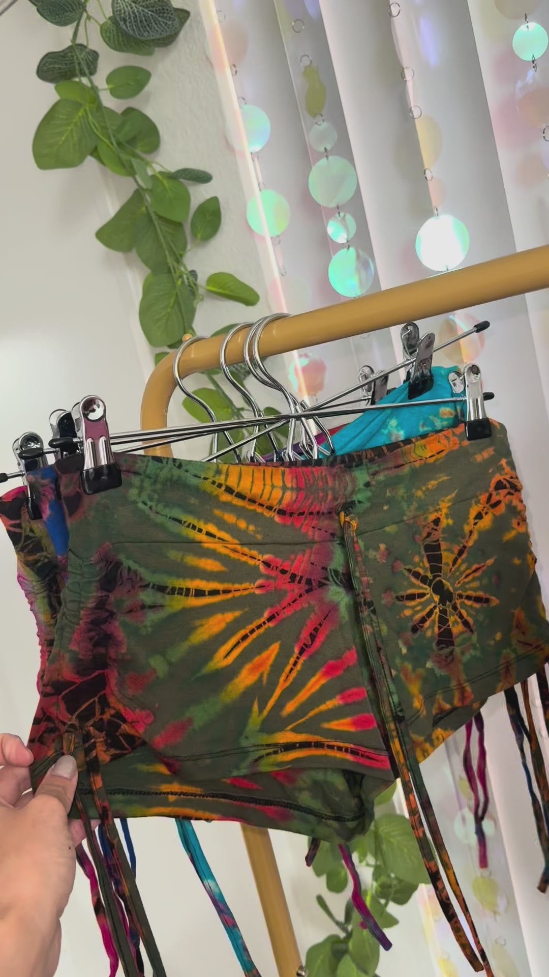 Don't Touch My Man Tie Dye Shorts