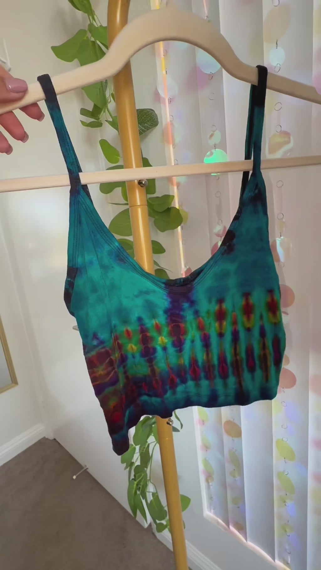 Cosmic Tie Dye Crop Tops